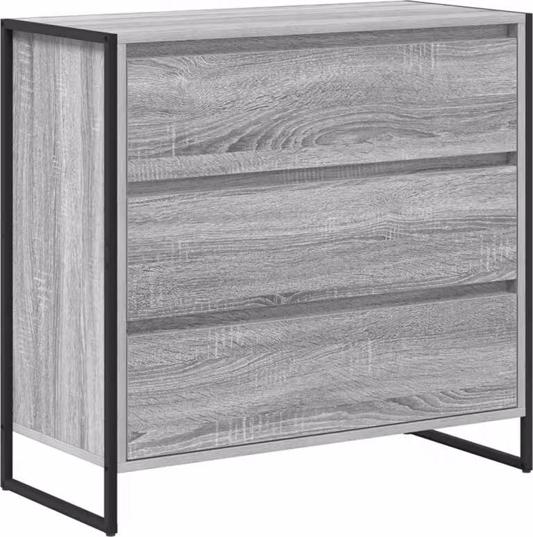 Credenza Grigio Sonoma 79 x 36 x 75.5 cm Legno multistrato