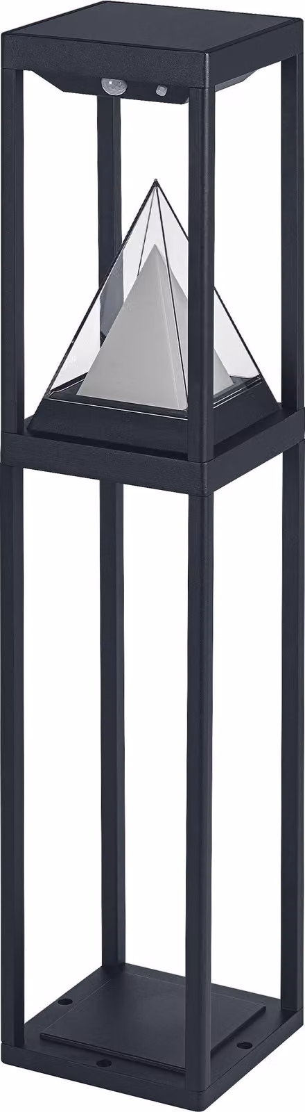 OSRAM SMART+ Luce solare Bluetooth per esterni, con luce bianca calda (3000K) e colorata, utilizzabile senza elettricità, fino a 2,5 ore di autonomia al 100% di luce, ricaricabile con cavo USB-C, IP44, nero