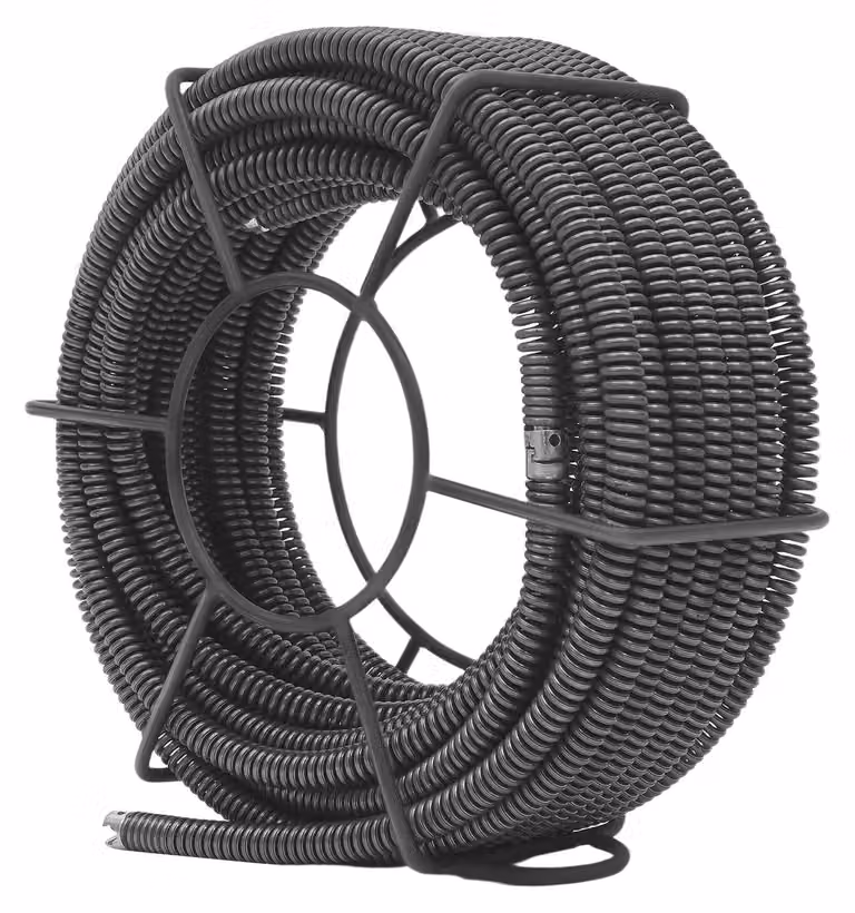 Kit di spirali per la pulizia dei tubi, realizzato con materiali resistenti, completo di scaffale portaoggetti, colore grigio