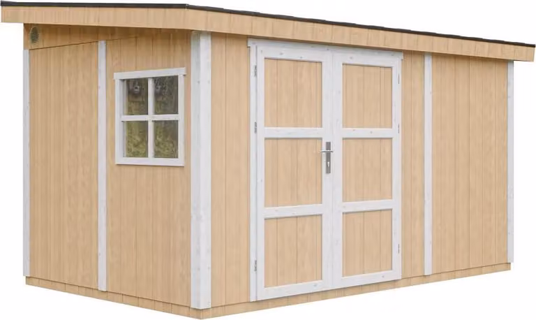 Casetta da giardino di 8,68 m² - H231x248x412 cm - Timbela M939-HARVEST HONEY