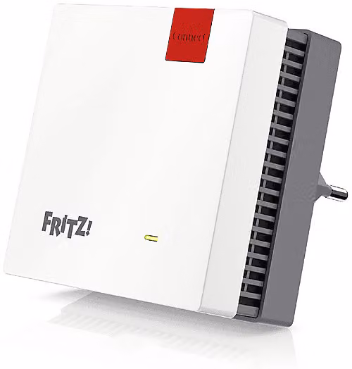 Range Extender AVM FRITZ! Mesh Wi-Fi 1700 Dual Band Bianco e Rosso con porta Ethernet/LAN