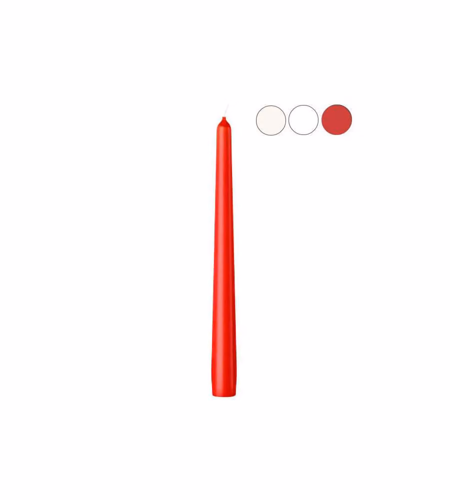 Candela Conica Bianca Mm 24 H 245 Pz 4 Bolsius