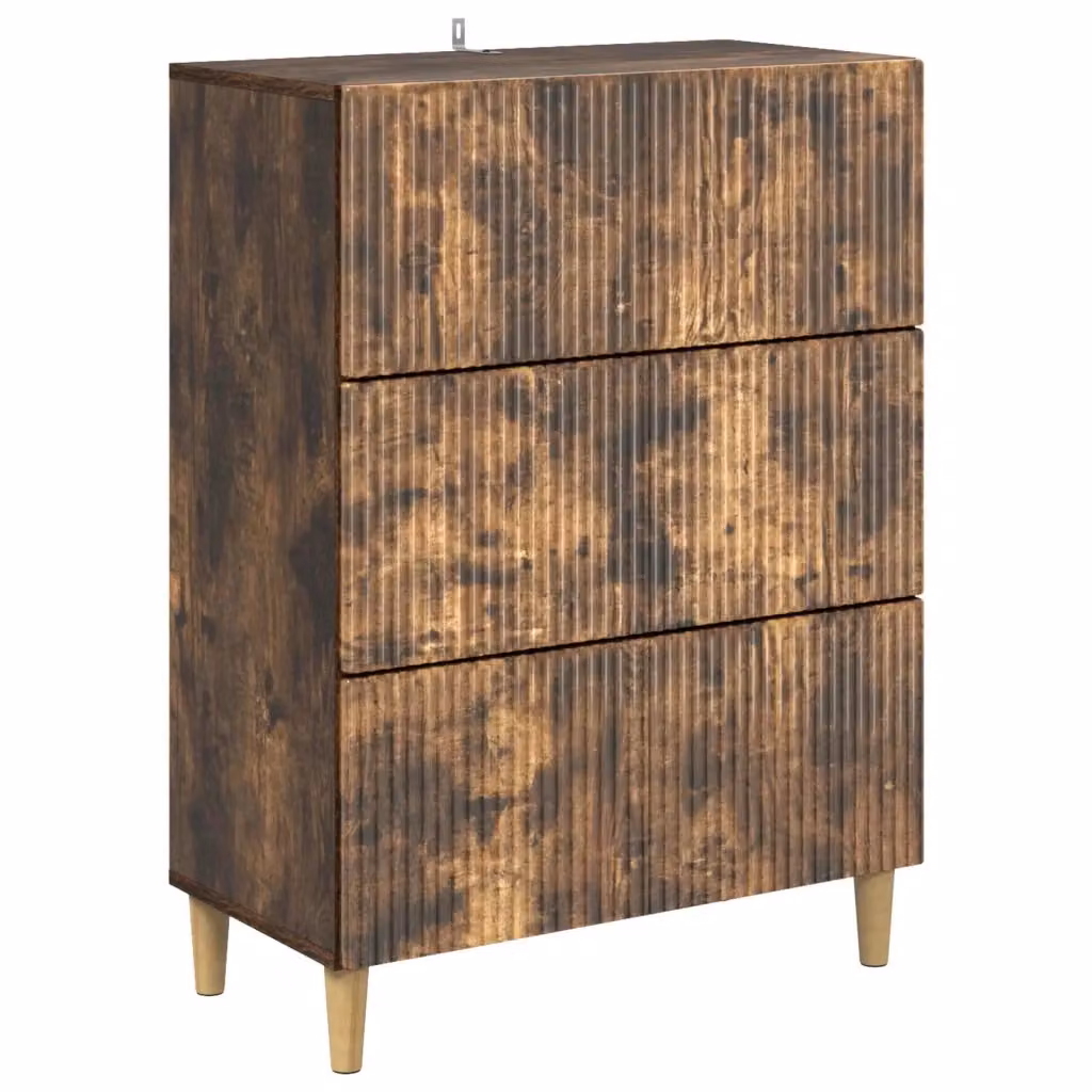 Mobile con Cassetti Moderno vidaXL in Legno Marrone L 66 cm x P 34,5 cm x H 90 cm – 2
