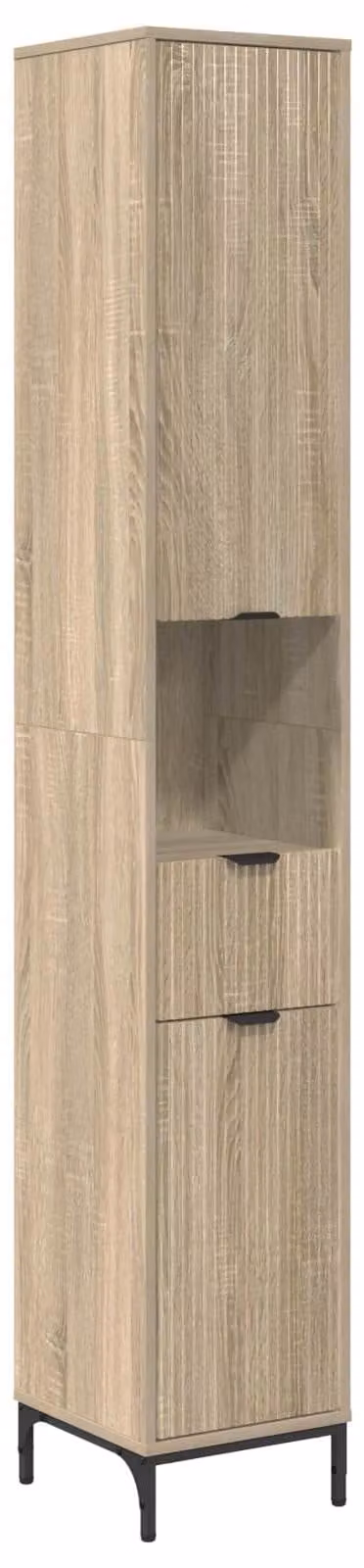 SYFAX™ Mobile da Bagno con cassetto Rovere Sonoma 31,5 x 33 x 190 cm