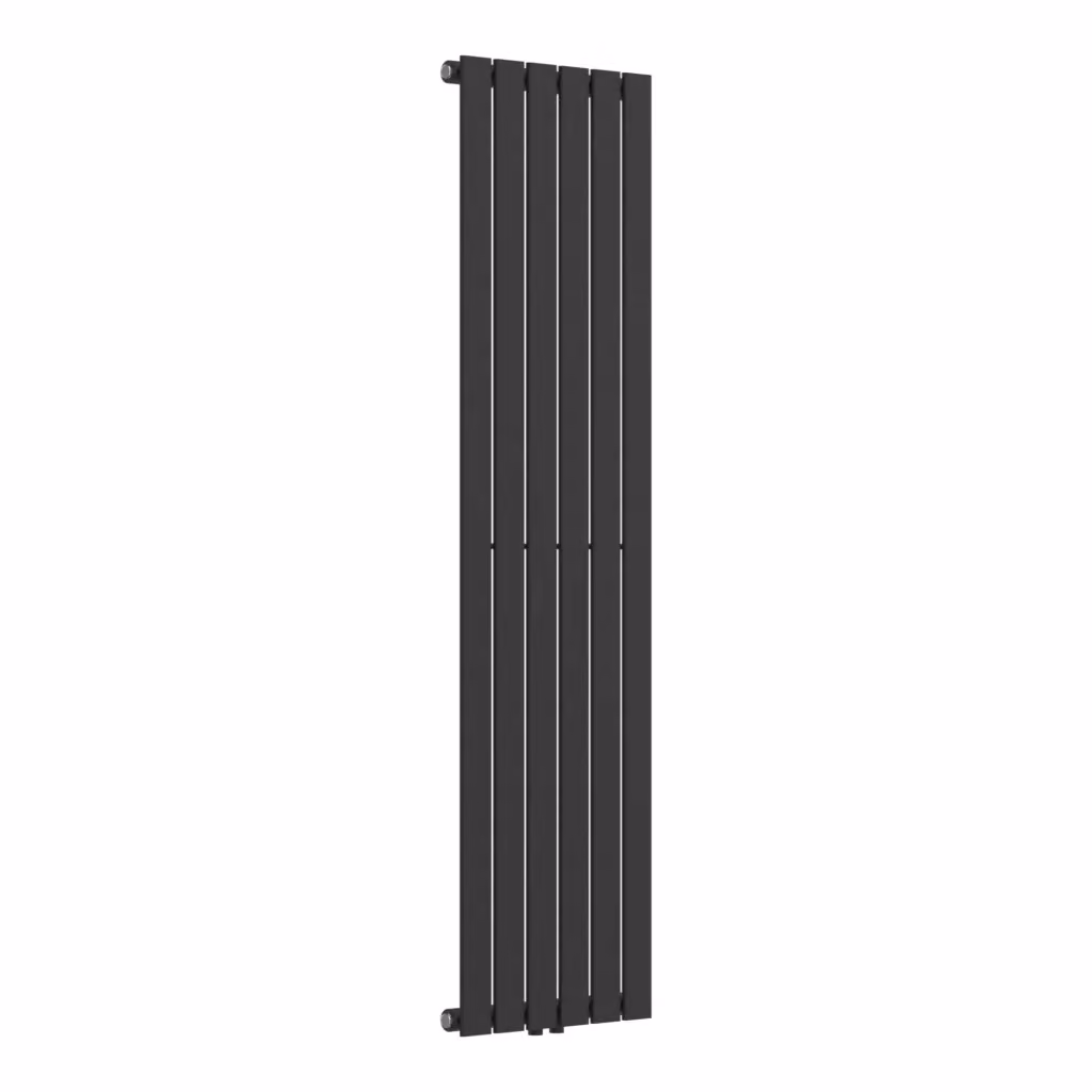 Termosifone a pannello singolo con elementi piatti neu.haus in acciaio, colore nero, L: 160 cm, P: 45 cm – 2