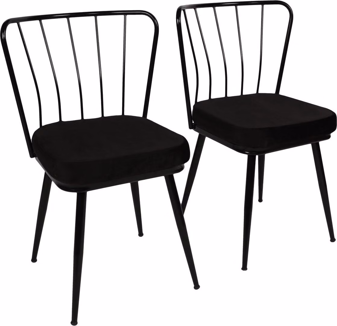 Skye Decor, Yıldız- Yıldız 181NMB, Schwarz, sedie da ufficio, 82x43x42 cm, telaio: 100% metallo