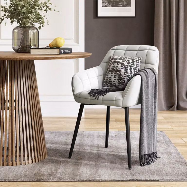 sedie Vicco Relio Beige 53.5 x 55.5 cm, Model 59372