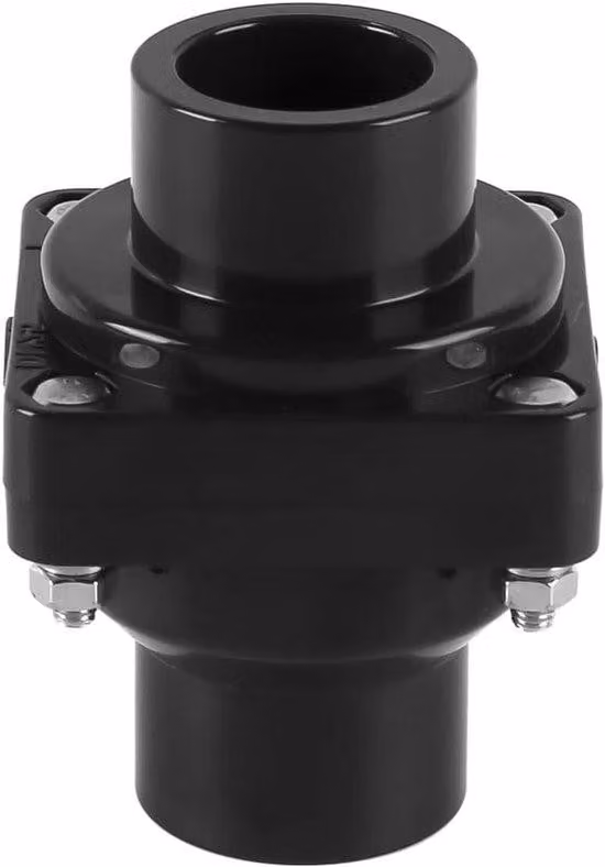 Valvola di non ritorno da 32 mm per pompa sommersa e filtro per acque reflue, raccordo in PVC
