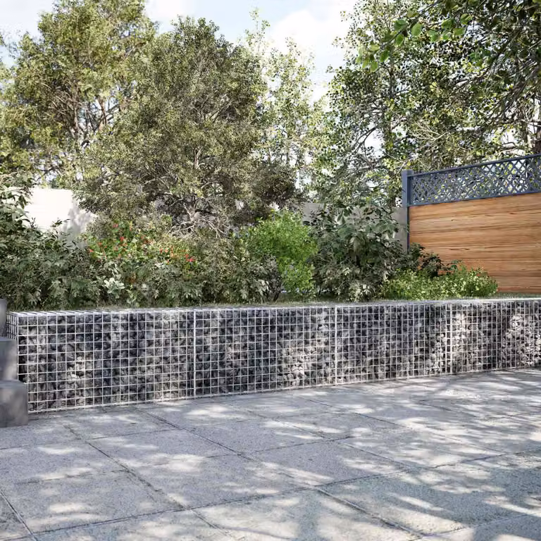 vidaXL Gabione con filo da 5 mm e rete da 5x5 cm 850x100x50 cm