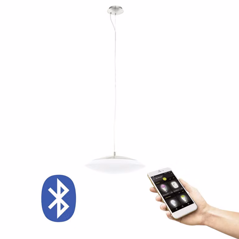 Eglo Smart LED lampada a sospensione Crosslink NIckel opaco 27W 3400lm RGBW colorato e bianco caldo dimmerabile