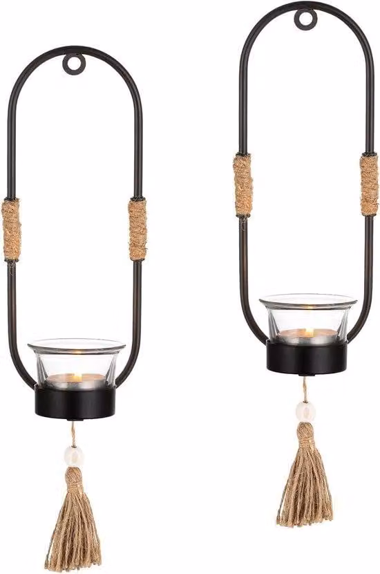 Lampadari da parete in vetro con elementi in metallo - Lampade a sospensione decorative per soggiorno, bagno e sala da pranzo