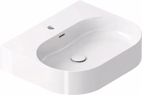 Lavabo da appoggio RAVAK Ceramic Slim in Vetroceramica bianca 55 x 40 x 12 cm XJX01155004