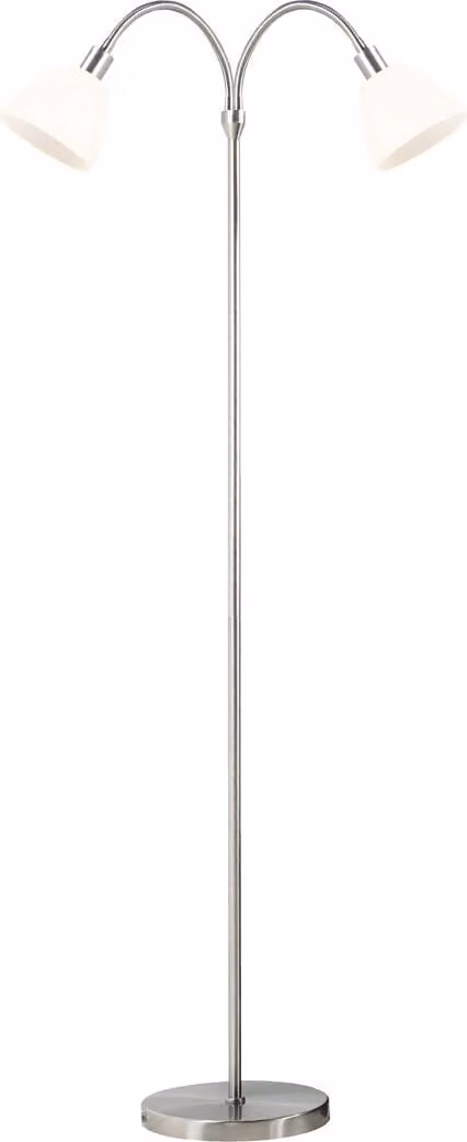 Nordlux doppia lampada da terra Ray, argento, Ip20, 2X40W, 63224033