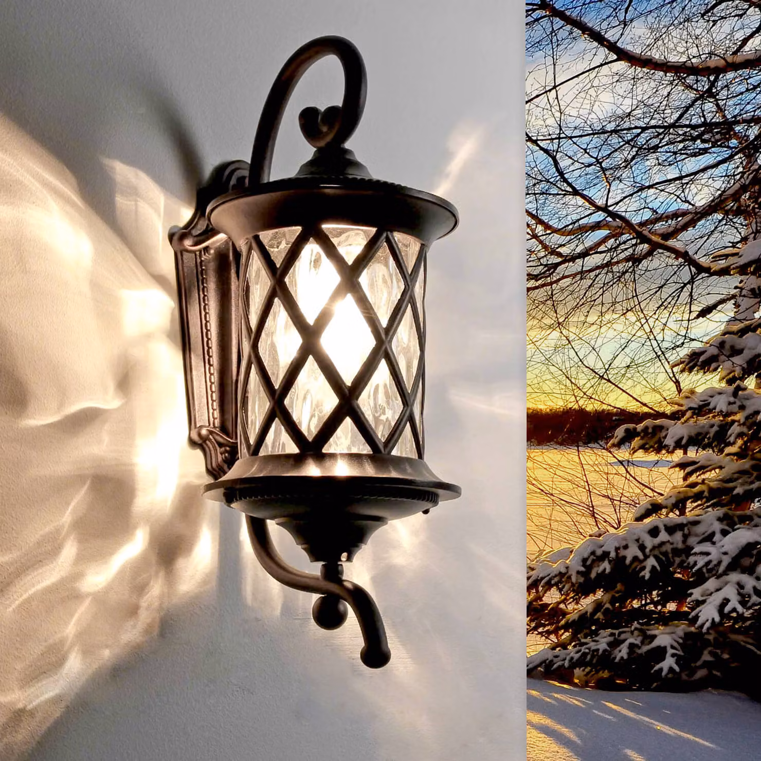 Applique da esterno LANTERN in rame, 1xE27x60W, alluminio, dimensioni: 48x20x25 cm, IP23, Nowodvorski Lighting