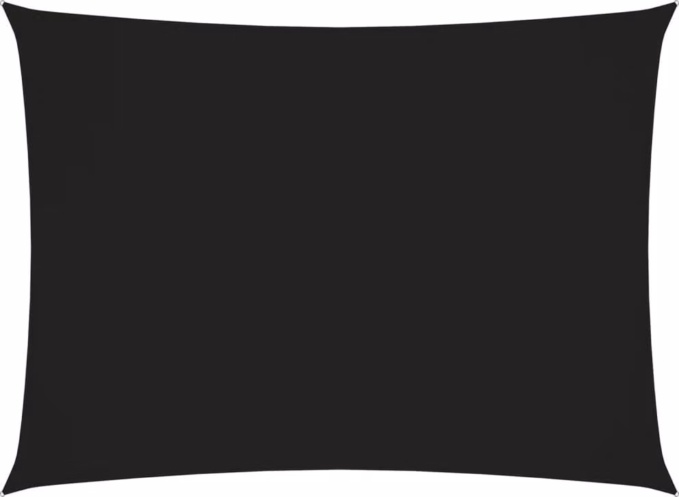 Parasole a Vela Oxford Rettangolare 2x3,5 m Nero