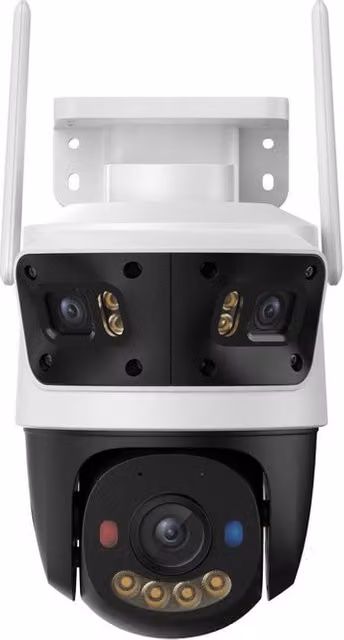 Videocamera di sorveglianza esterna IMOU Cruiser Triple 11MP con tecnologia Wi-Fi 6 e connessione Ethernet, colore bianco
