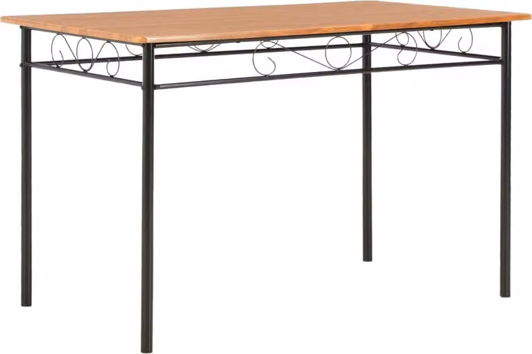 Maison Exclusive - Tavolo da pranzo marrone 120×70×75 cm in MDF