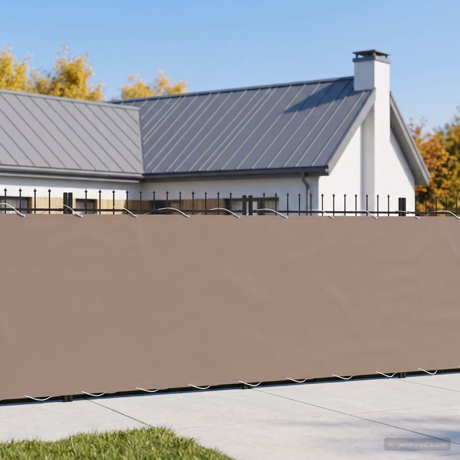 Schermo di privacy per balcone vidaXL in poliestere, H: 180 cm x L: 1500 cm