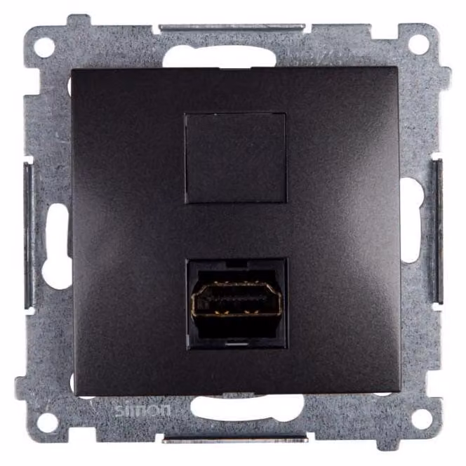 Presa HDMI singola Simon 54 modulo premium antracite