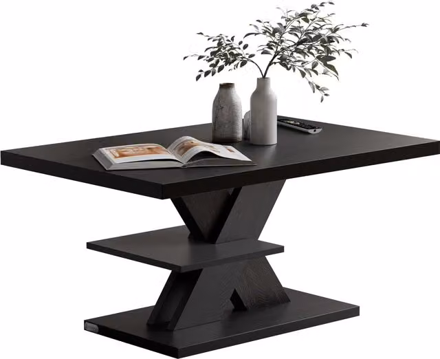 Tavolino rettangolare moderno CASARIA nero L: 60 cm, P: 50 cm, H: 45 cm