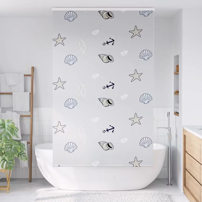 vidaXL Tenda a Rullo Doccia con Cassonetto 130x240cm Larghezza Tessuto
