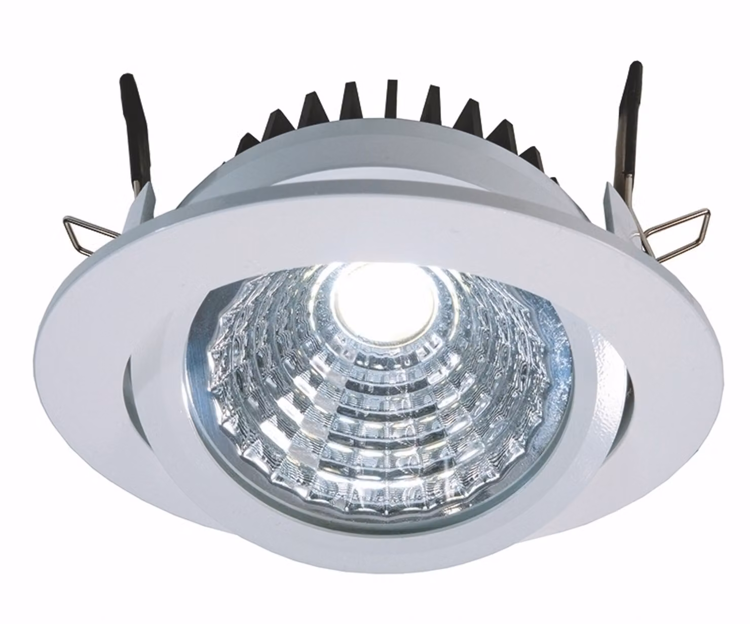 Kapego COB downlight orientabile, 12W, bianco freddo 6000K, bianco, 350mA