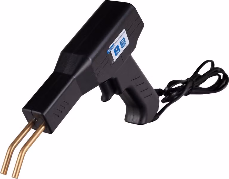 Saldatore in plastica con 50W, 200 punti metallici - Strumento universale per riparazioni precise e progetti creativi in una pratica valigetta.