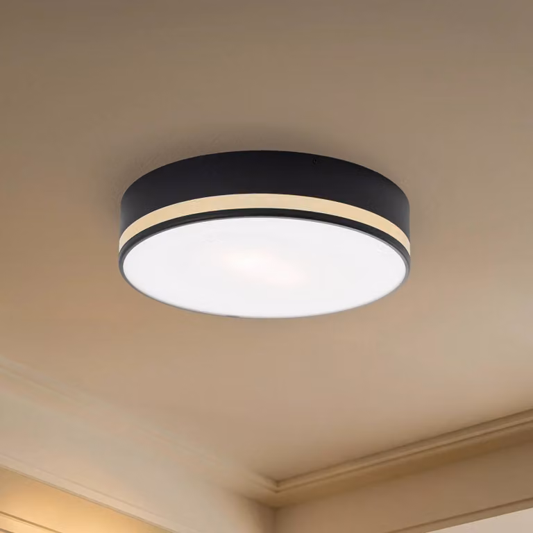 Plafoniera soffitto Amore Argon, dimmerabile, Nero, Cucina, Metallo, Plafoniera