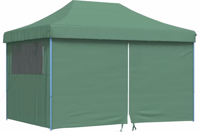 Tendone per Feste Pieghevole Pop-Up con 4 Pareti Verde