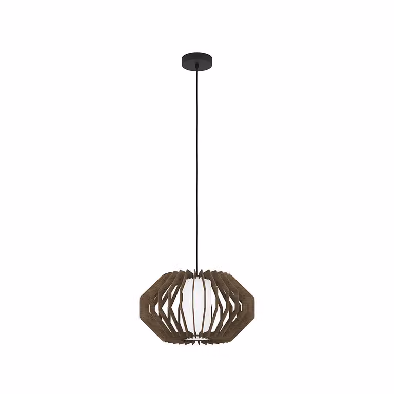 Eglo 900386 RUSTICARIA E27 lampada a sospensione Ø450mm Nero Marrone Bianco