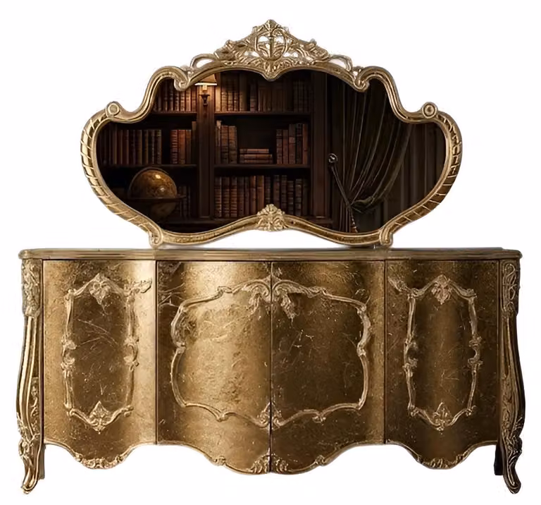 Credenza classica con un elegante effetto legno