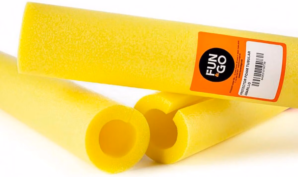 Protezione tubolare in schiuma ø92mm giallo 2 metri