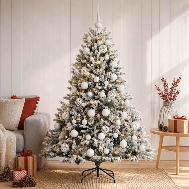 Albero di Natale artificiale con palline 150 cm 150 LED 3466042