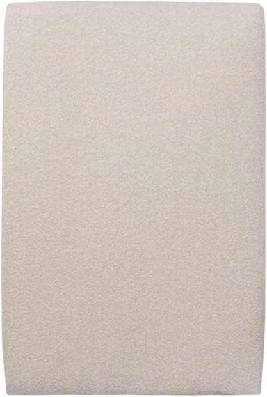Testiera in tessuto bouclé beige chiaro liscio L90 cm