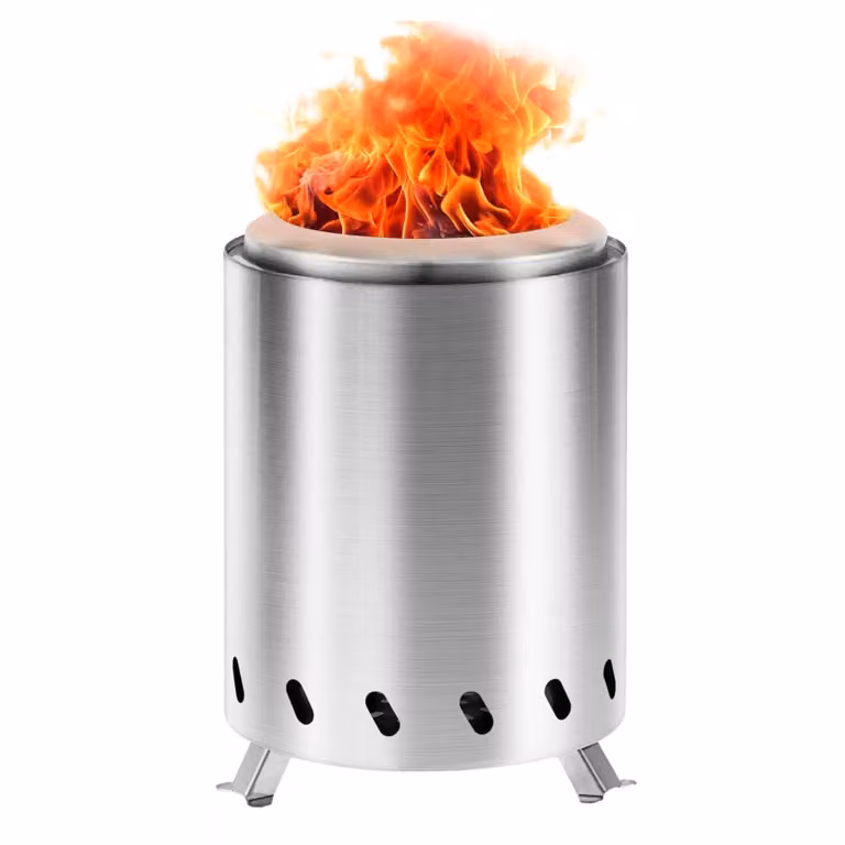Braciere portatile in acciaio inossidabile per una combustione senza fumo, mini braciere per marshmallow e s'mores - FIRENOVA