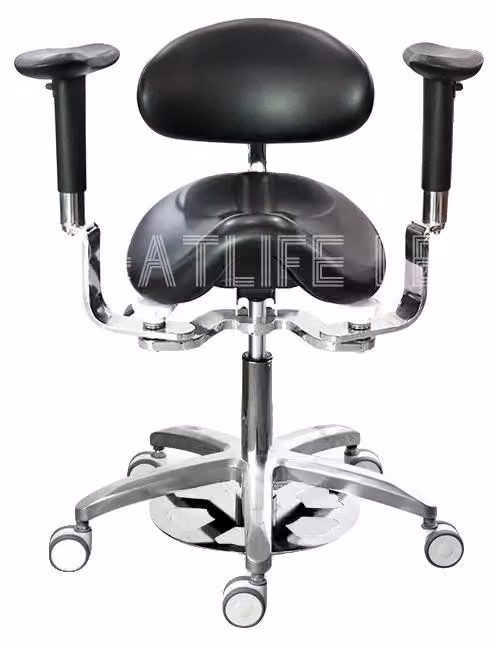 Poltrona odontoiatrica, design ergonomico, regolabile in altezza, colore originale