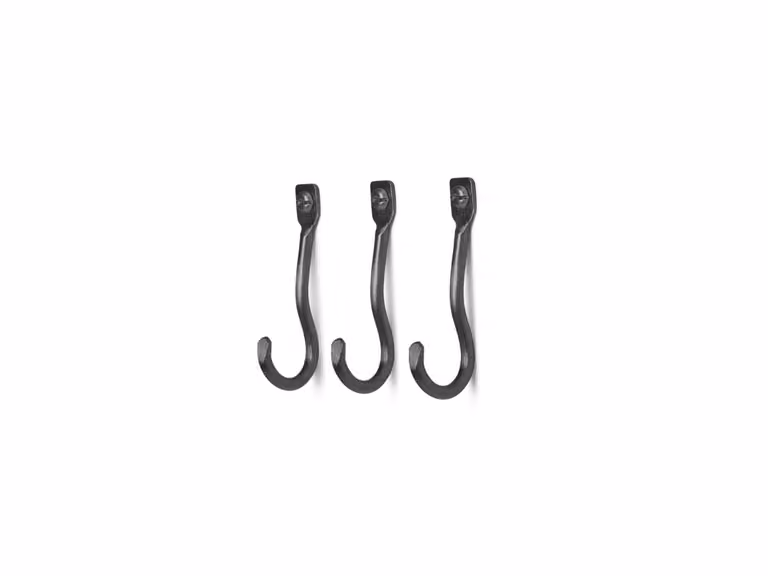 Curvature Gancio - Set di 3 - Ottone nero
