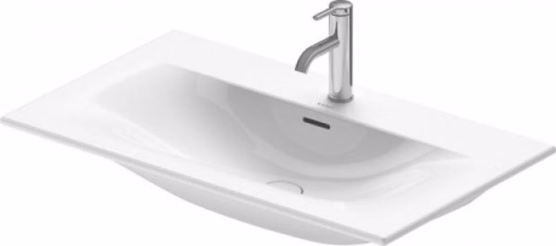 Duravit Meuble lave-mains Viu 234483, 830 mm, avec trop-plein, avec table de robinet, sans trou de robinet, 23448300601, 23448300601