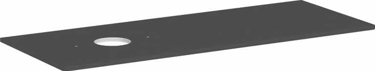 hansgrohe Xelu Q Console avec découpe ronde à gauche, 1360x550, pour vasque à poser, sans trou pour robinet, 54116910, 54116910