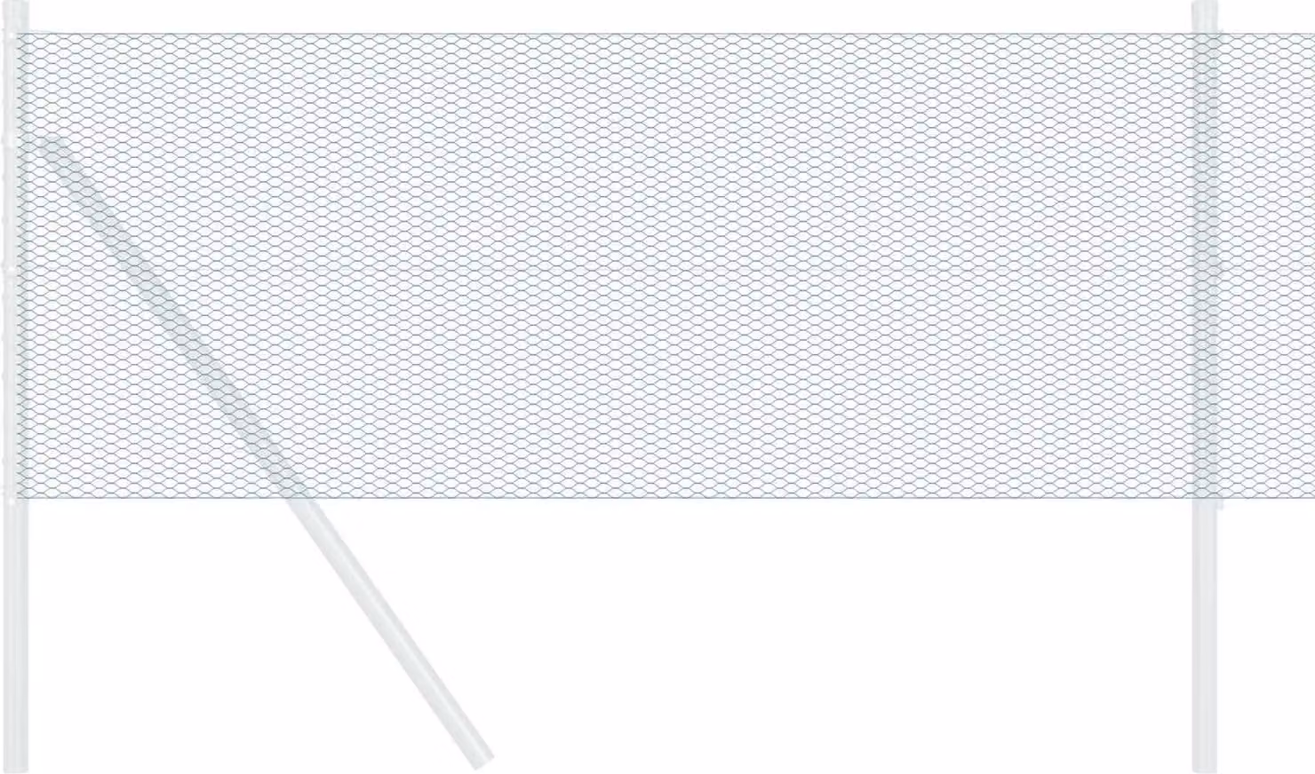 Recinzione Esagonale Verde 0,8 x 10 m PVC