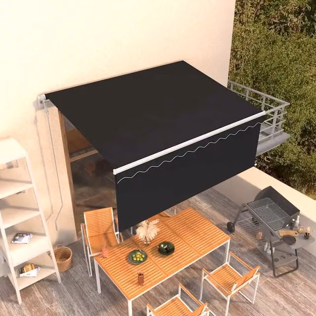 Tenda Retrattile Automatica con Parasole 3,5x2,5 m Antracite 3069289