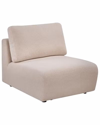 Beliani Poltrona modulare Boucle Modulo 1 posto Beige