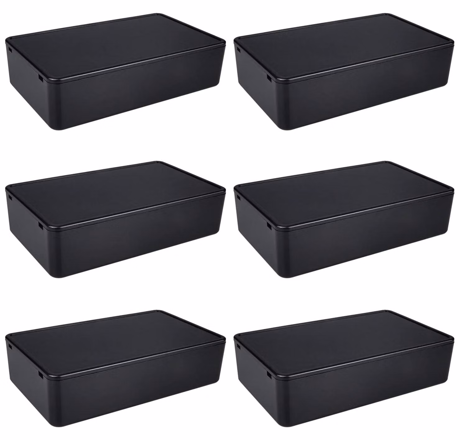 6 custodie elettroniche in plastica, scatola di connessioni in ABS, dimensioni 100 x 60 x 25 mm