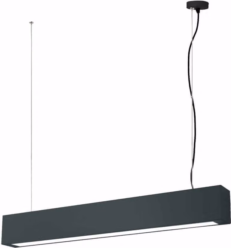 Lampada a sospensione LED Ibros nera 18W, bianco neutro 1140 lm, metallo, dimensioni: 150x63x5,5 cm, IP20, Light Prestige
