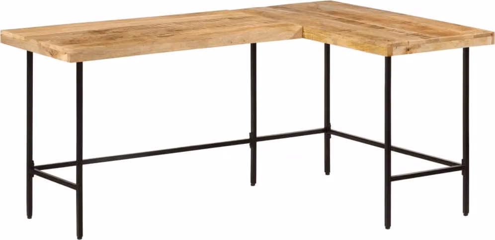 Maison Exclusive - Scrivania, dimensioni 165x110x77 cm, realizzata in legno massello di mango e ferro
