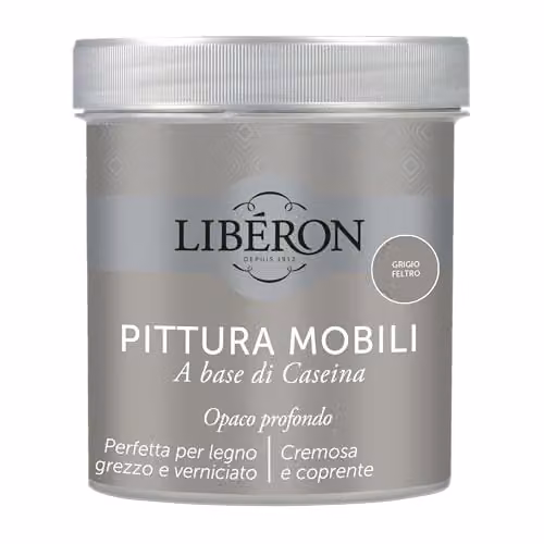 Libéron Pittura Mobili a base di Caseina Grigio Feltro 0,5L