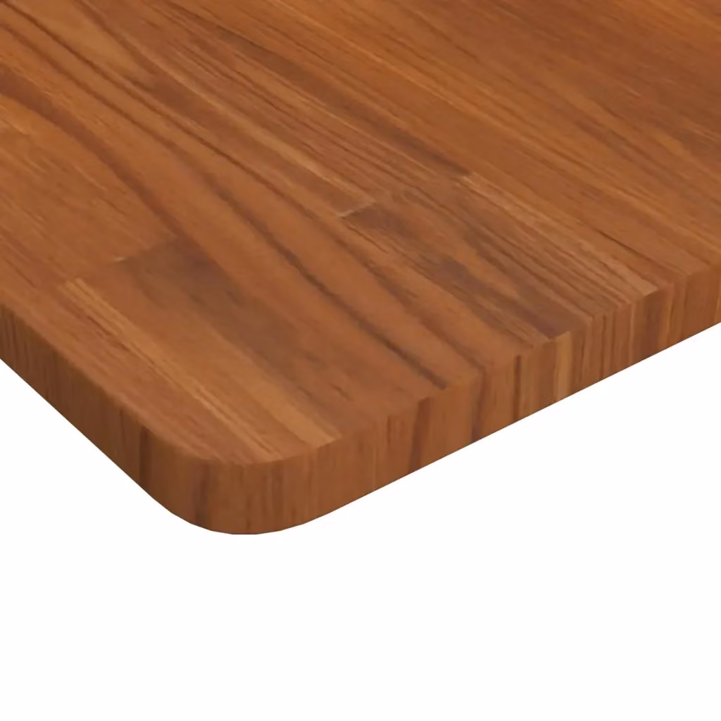 Piano per tavolo quadrato in legno rovere marrone scuro vidaXL L 90 x P 90 x H 2,5 cm – 2