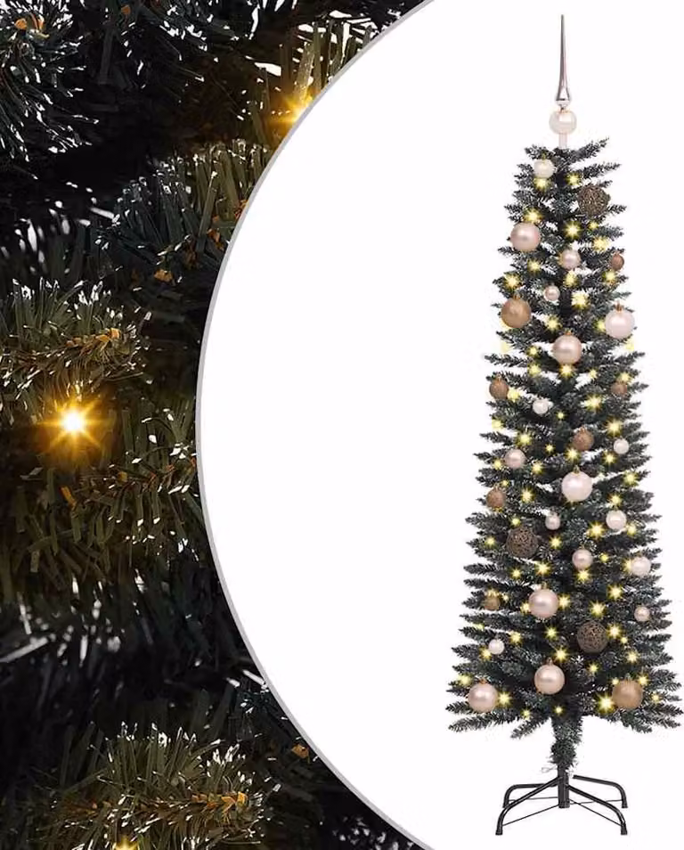 Albero di Natale artificiale con 150 LED Verde 150 cm