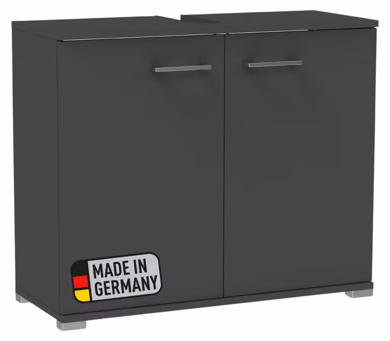 Mobile sottolavello Probus Basic, colore antracite – Design moderno, larghezza 80 cm