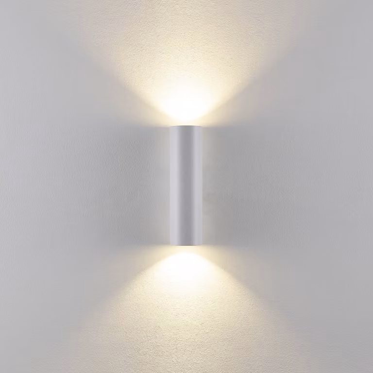 Deko-Light Applique da parete CAN, dimmerabile, Bianco / Opale, Soggiorno / Sala da pranzo, Alluminio, Applique